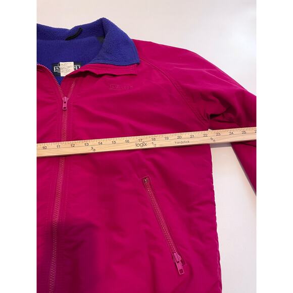 Vintage Land’s End Women's Size S Windbreaker Jacket Pink Purple Long Sleeves - Picture 5 of 6